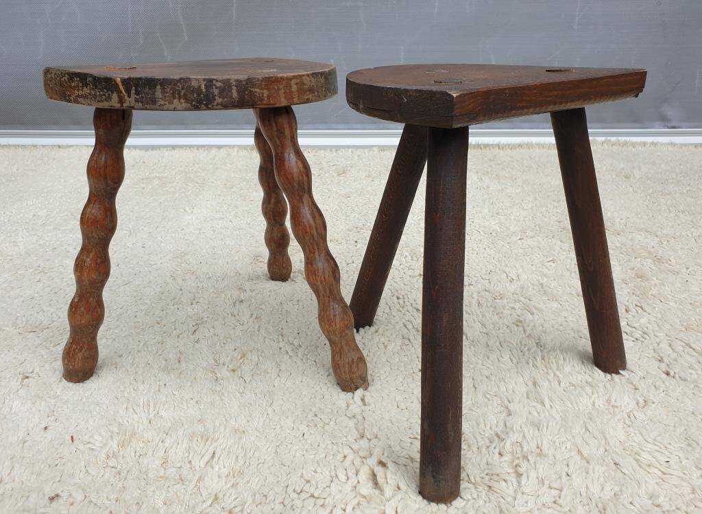 Trio of Nature decorative milking stools
