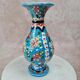 Hand-painted ceramic vase, oriental style.