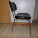 Chair faux leather black