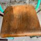 Set of 4 mismatched old school style chairs