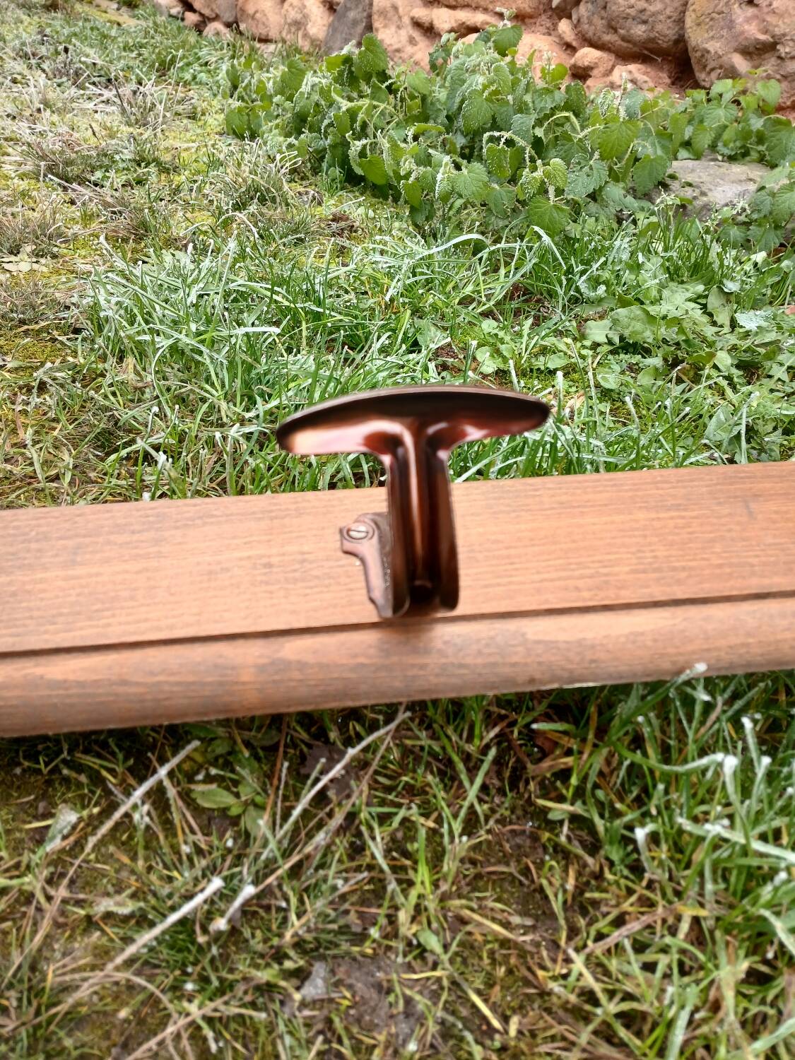 Antique wall coat rack