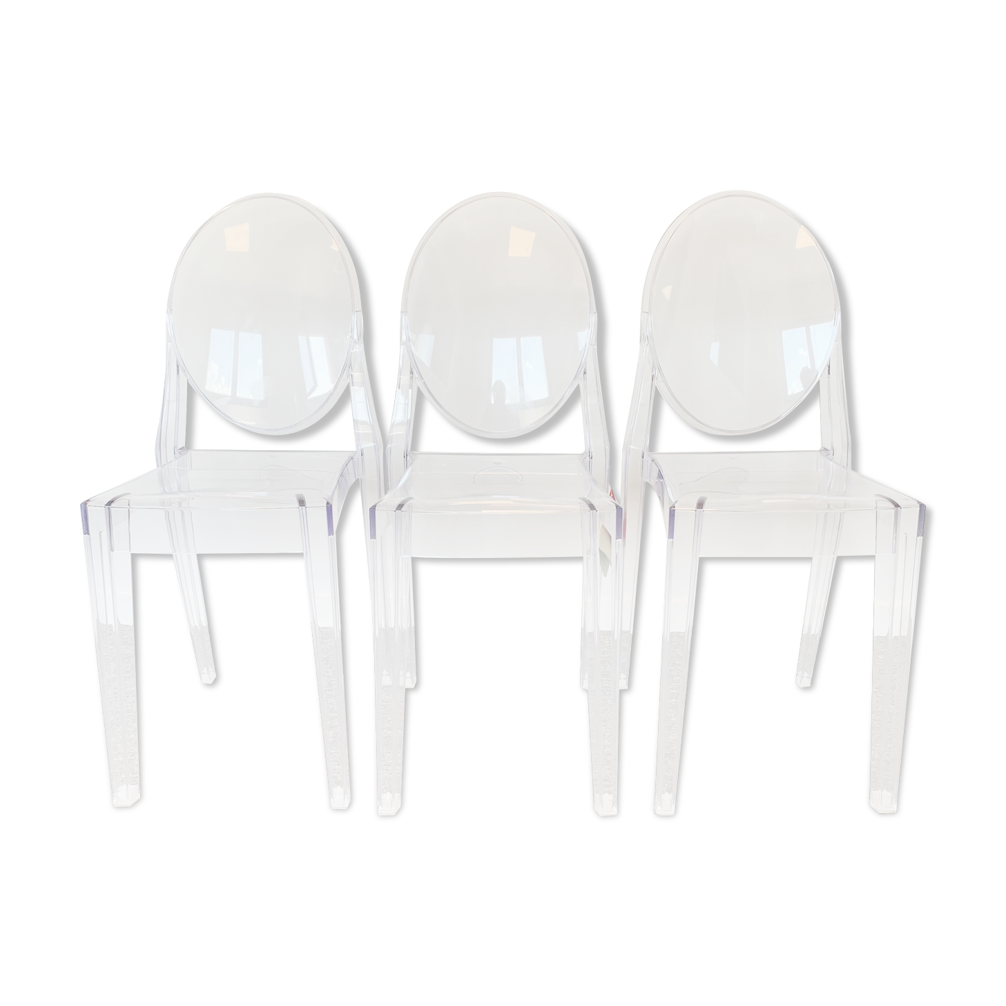 Set of 3 Victoria Ghost by Philippe Starck - Kartell