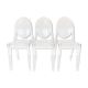 Set of 3 Victoria Ghost by Philippe Starck - Kartell