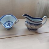 Vaisselle chinoise en porcelaine dite graine de riz  des années 50