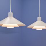 Set of 2 Danish hanging lamps 'Trapez' by Christian Hvidt for Nordisk Solar, 1960s