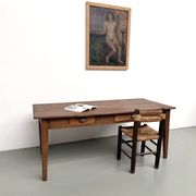 Table de ferme en chêne massif, années 30