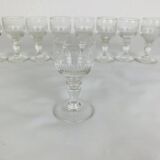 9 Baccarat liqueur glasses, Renaissance model