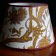 Conical lampshade vintage fabric Boussac Romanex