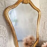 Large old gilded mirror Louis XV style