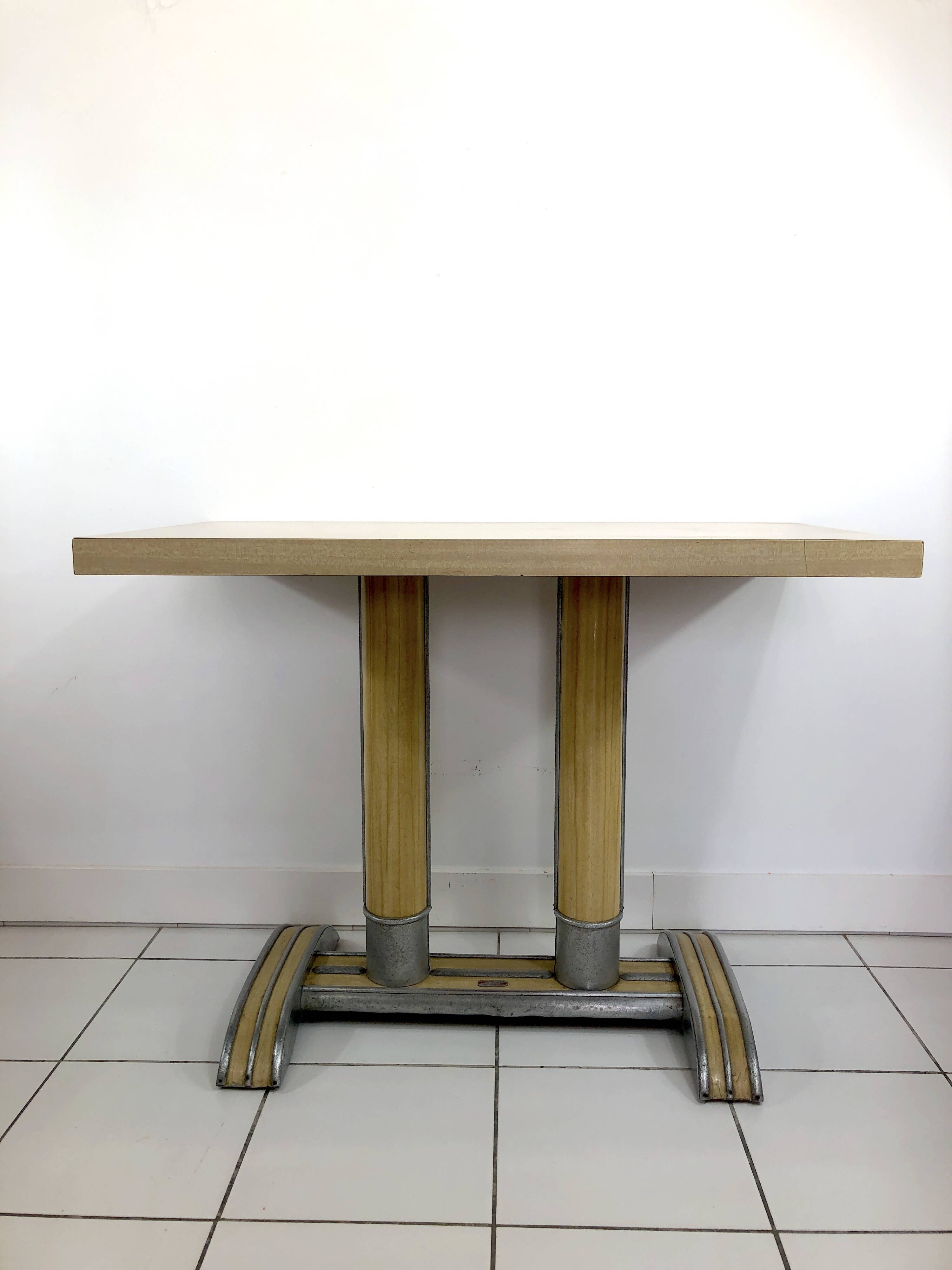 Vintage bistro table Martin Méallet – 1950s Formica