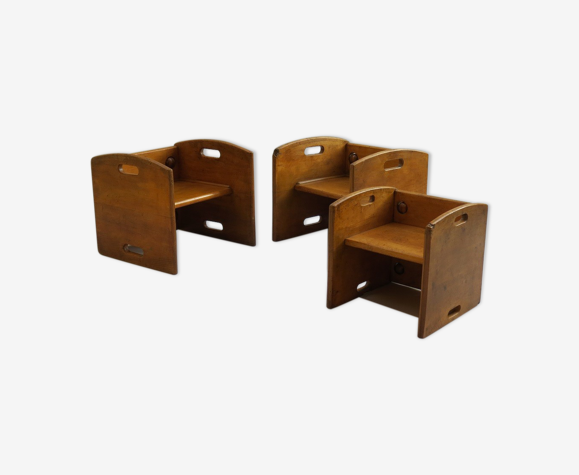 Ensemble de chaises pour enfants des années 1950