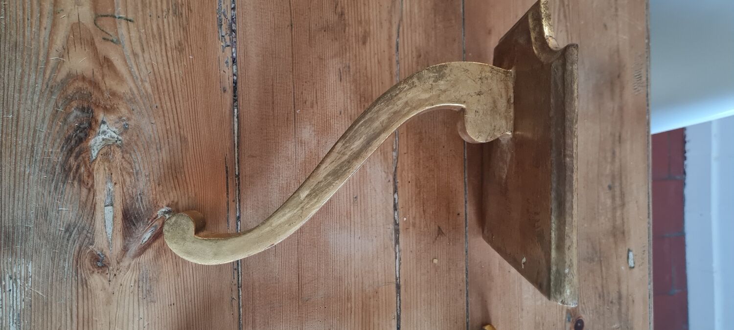 Pair of Florentine wall shelves