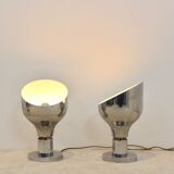 Sophisticated Franco Albini, Franca Helg and Antonio Piva chromed AM/AS series ceiling spotlight, Italy 1950s