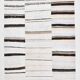 Cream & Brown Striped Vintage Kilim Rug, 204x279Cm
