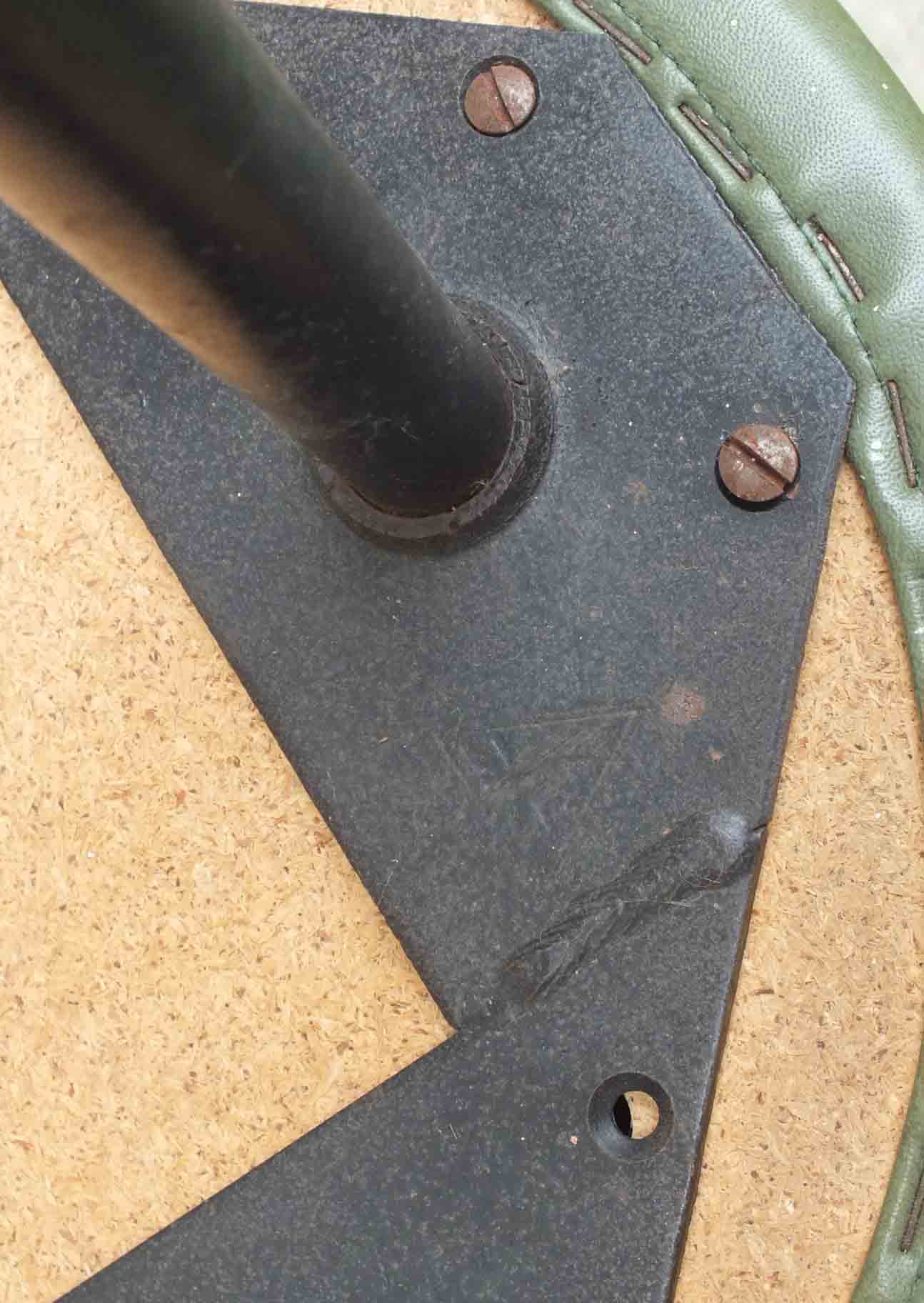 Set of 3 old bar stools 50, 60s