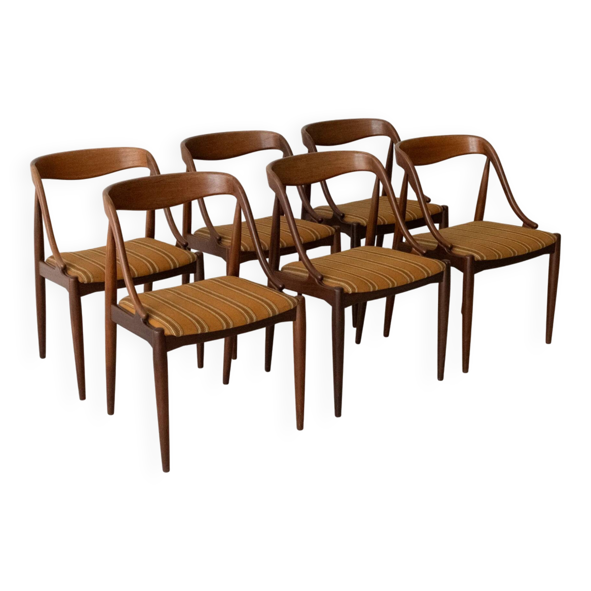 Johannes Andersen Model 16, set of 6 (re-upholstery included)