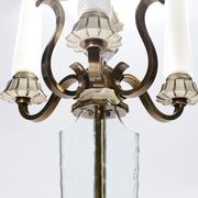 Floor lamp in bronze and crystal Sabino 1930