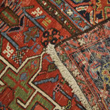 Antique Heriz Handmade Wool Persian Rug 1890- 145x195cm