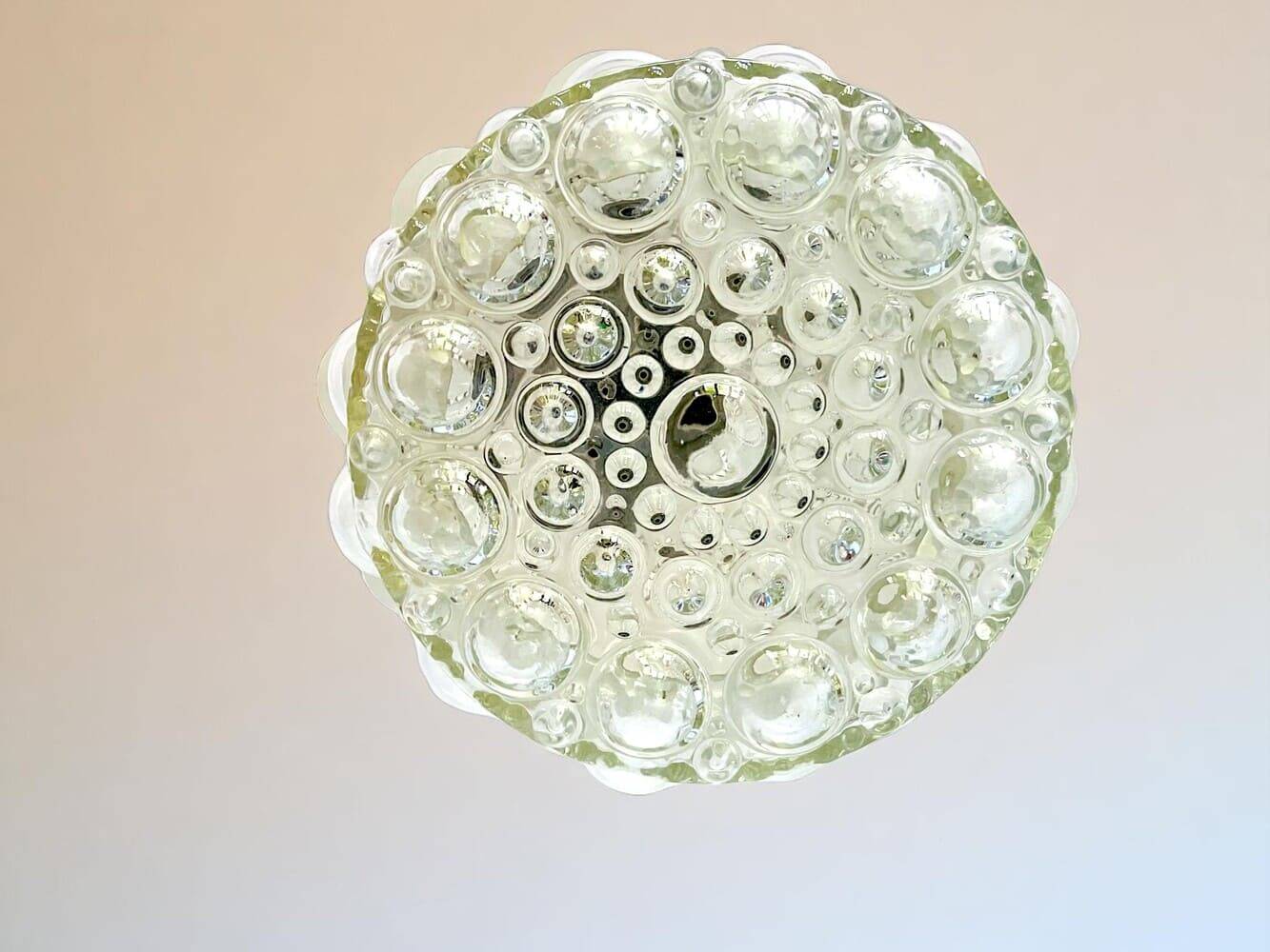Large Frosted Bubble Glass Hanging Light