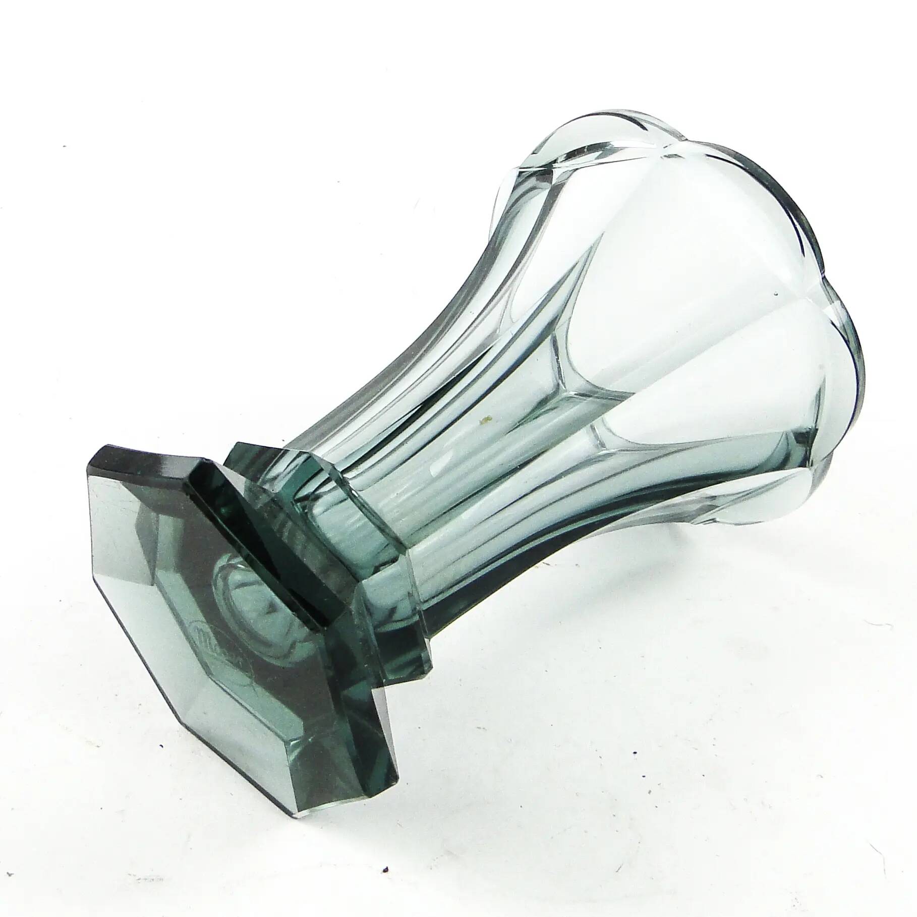 Vase, Art Deco, crystal, Moser, Czechoslovakia, 1930s