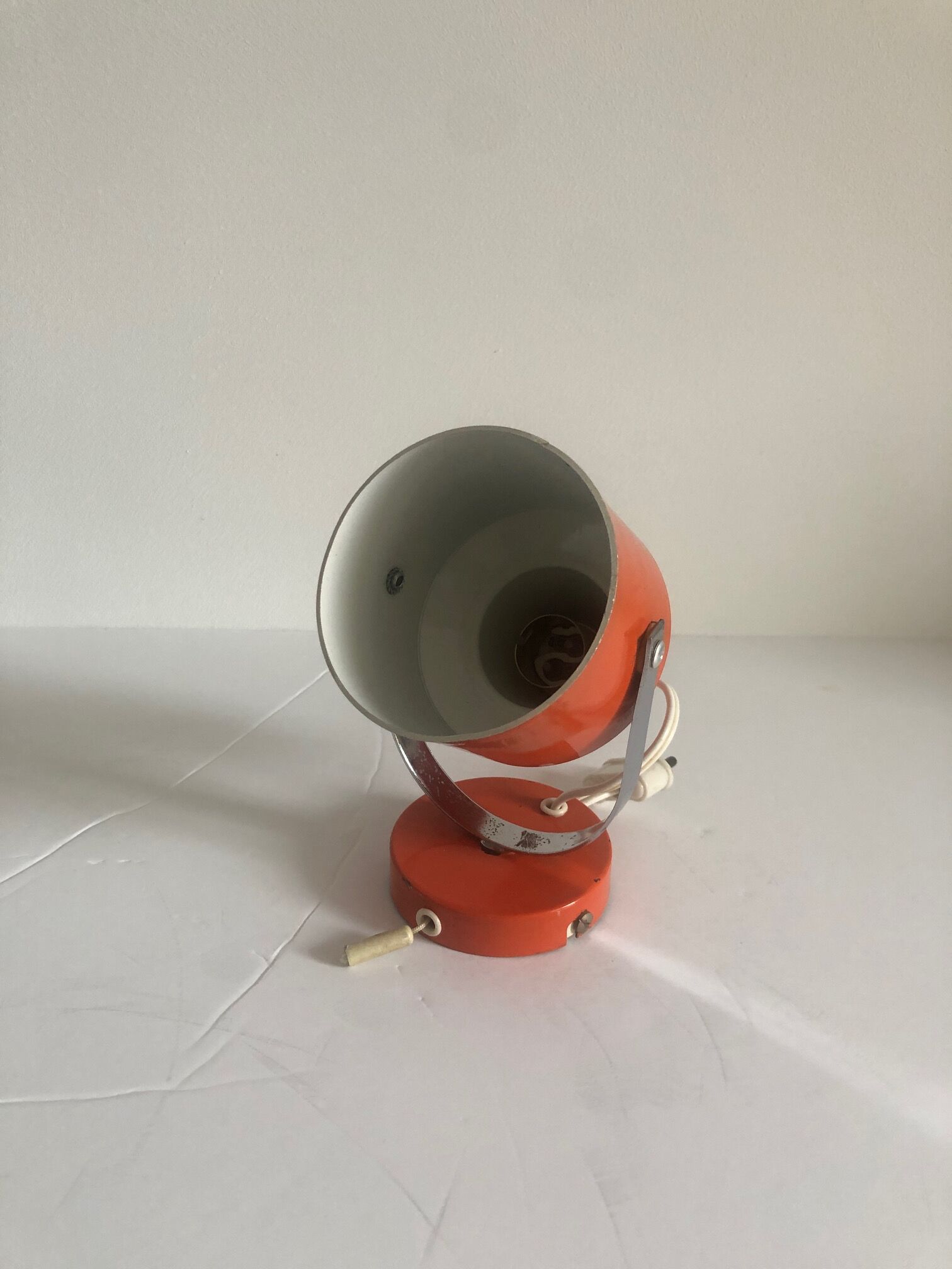 Spot wall lamp vintage orange