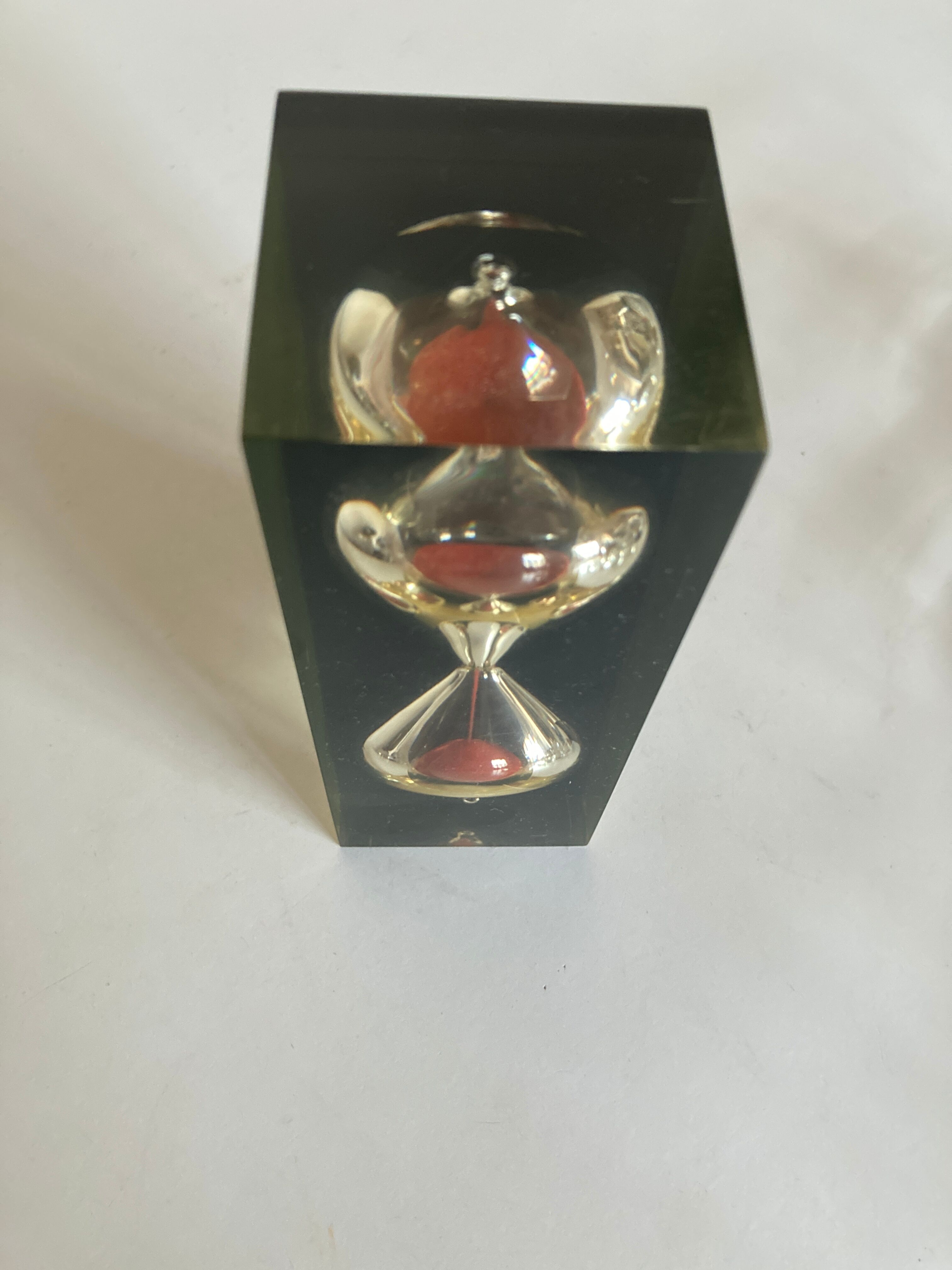 Plexiglass hourglass 1970