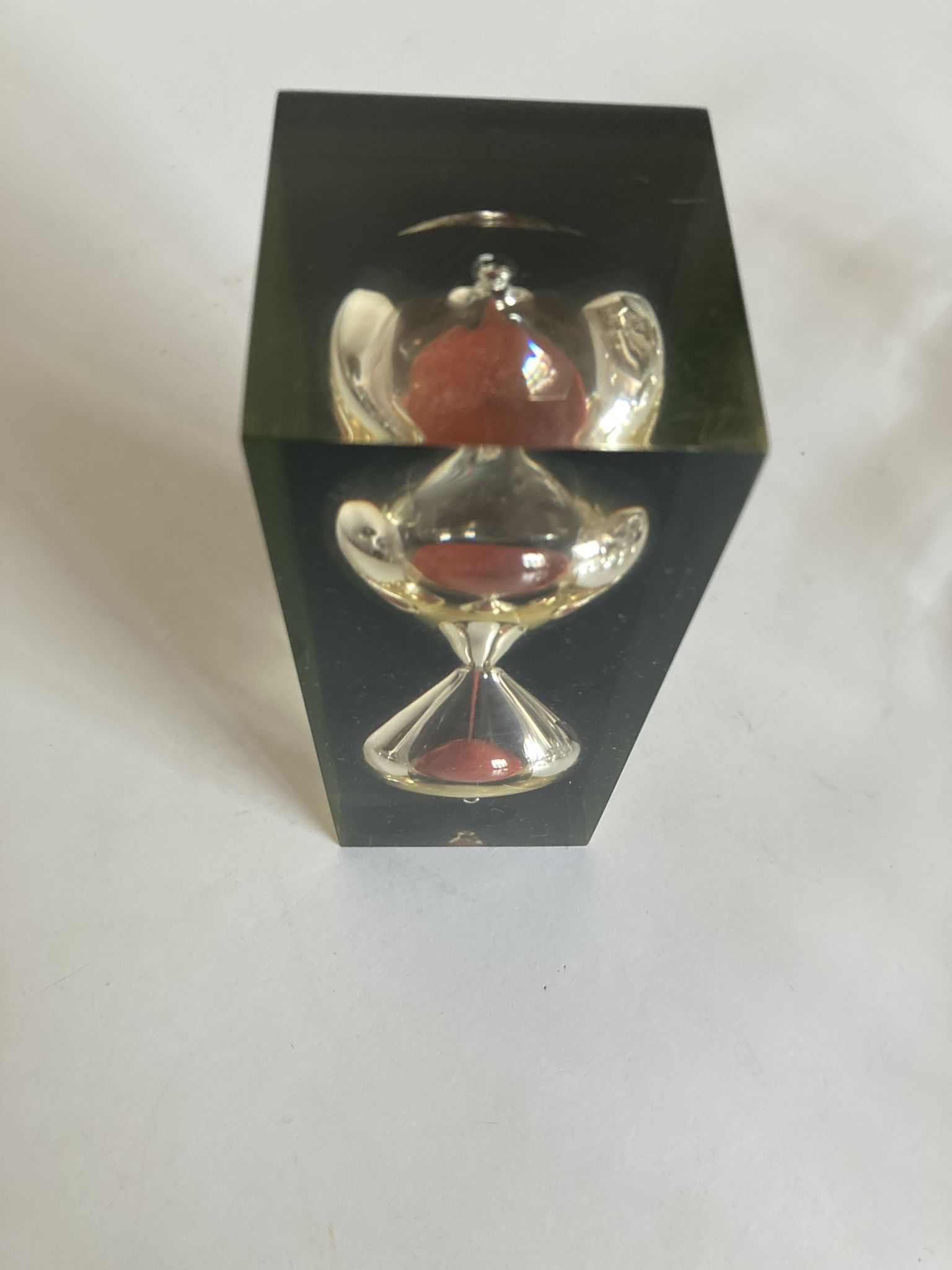 Plexiglass hourglass 1970