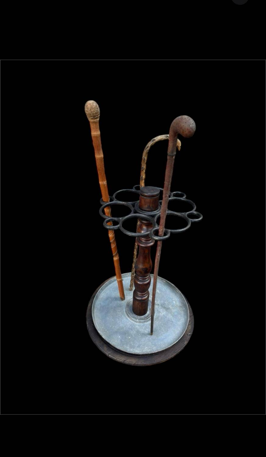 Important period walking stick and umbrella stand from the 1900s