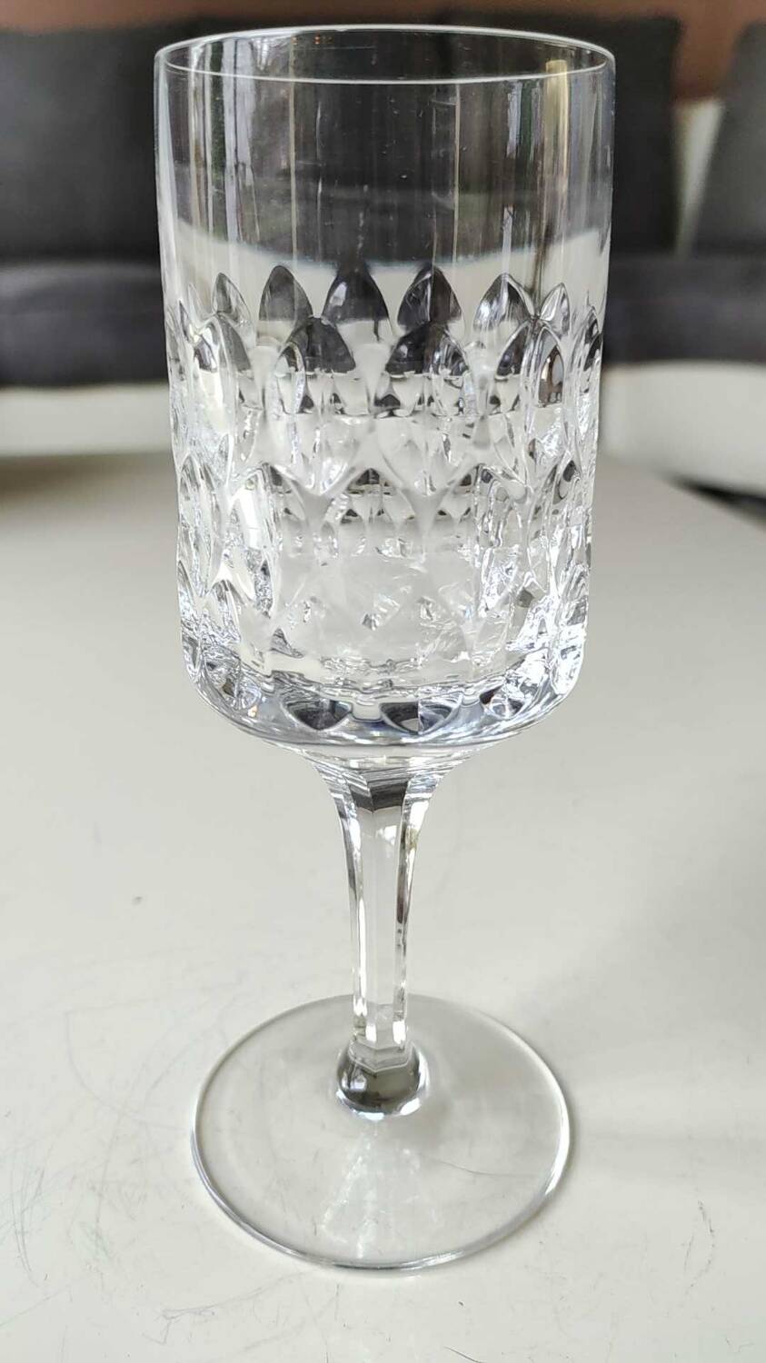 Lot 7 x Verres à vin. Peill & Putzler. Modèle Granada. En cristal.