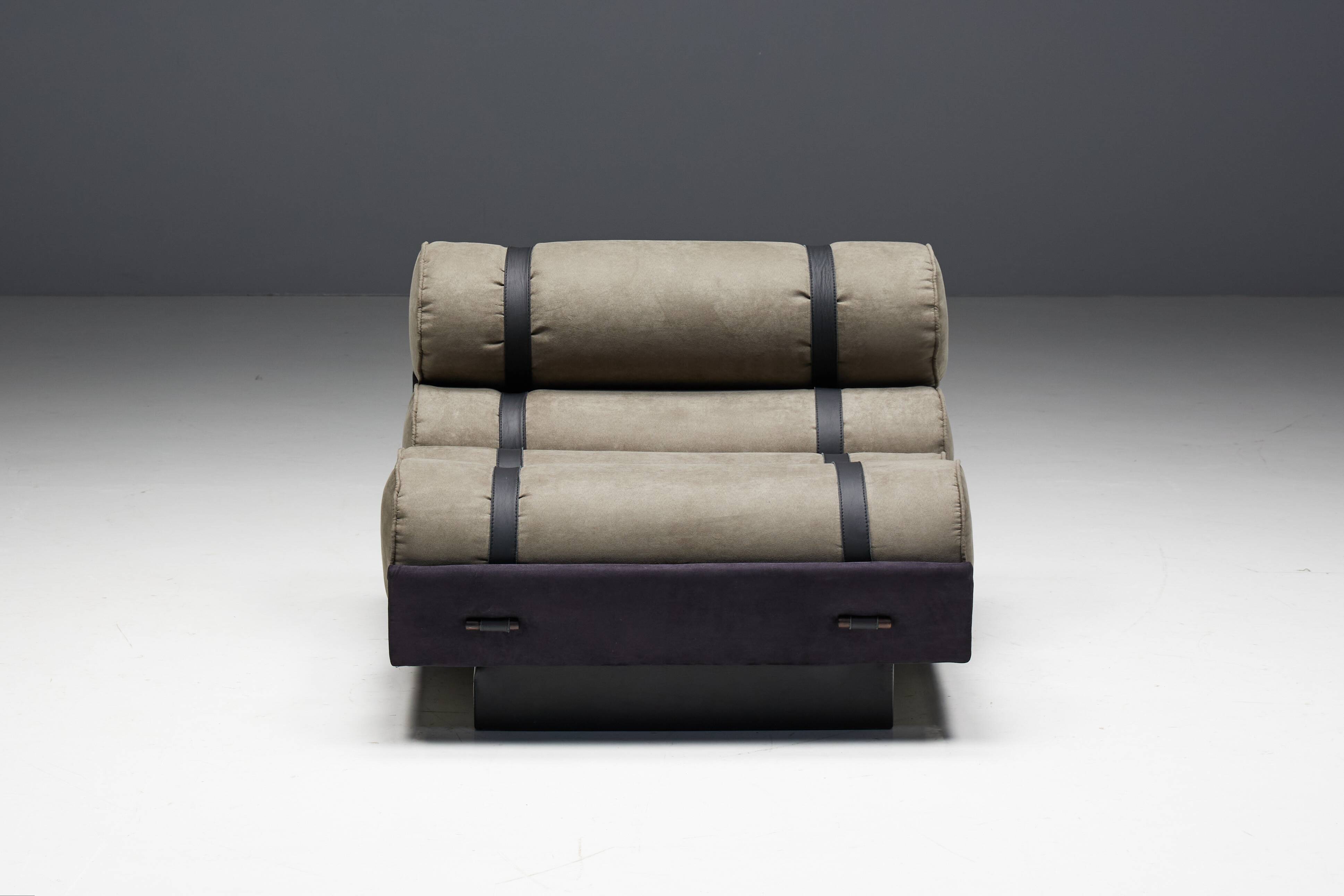 Mid-Century Cylindrical Lounge Chair, Brazil, 1970s