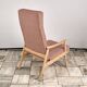 Vintage Recliner Armchair with Ottoman, 1960s, Czechoslovakia