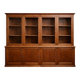Bibliothèque de magasin / buffet deux corps en chêne – fin XIXe