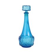 Vintage Cobalt Blue Carafe 0.5L Glass Made in Belgium