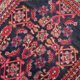 Handmade vintage Persian Hamadan rug 74cm x 129cm, 1960s