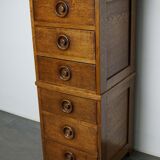 English oak apothecary cabinet 1930s