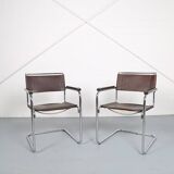 Set of 2: Thonet S34 Mart Stam Bauhaus Vintage Cantilever Chairs