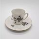 Porcelain Coffee Mug with Cornflower Decor