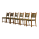 Chaises de salle à manger en chêne danois moderne brutaliste des années 1960 par Henning Kjærnulf