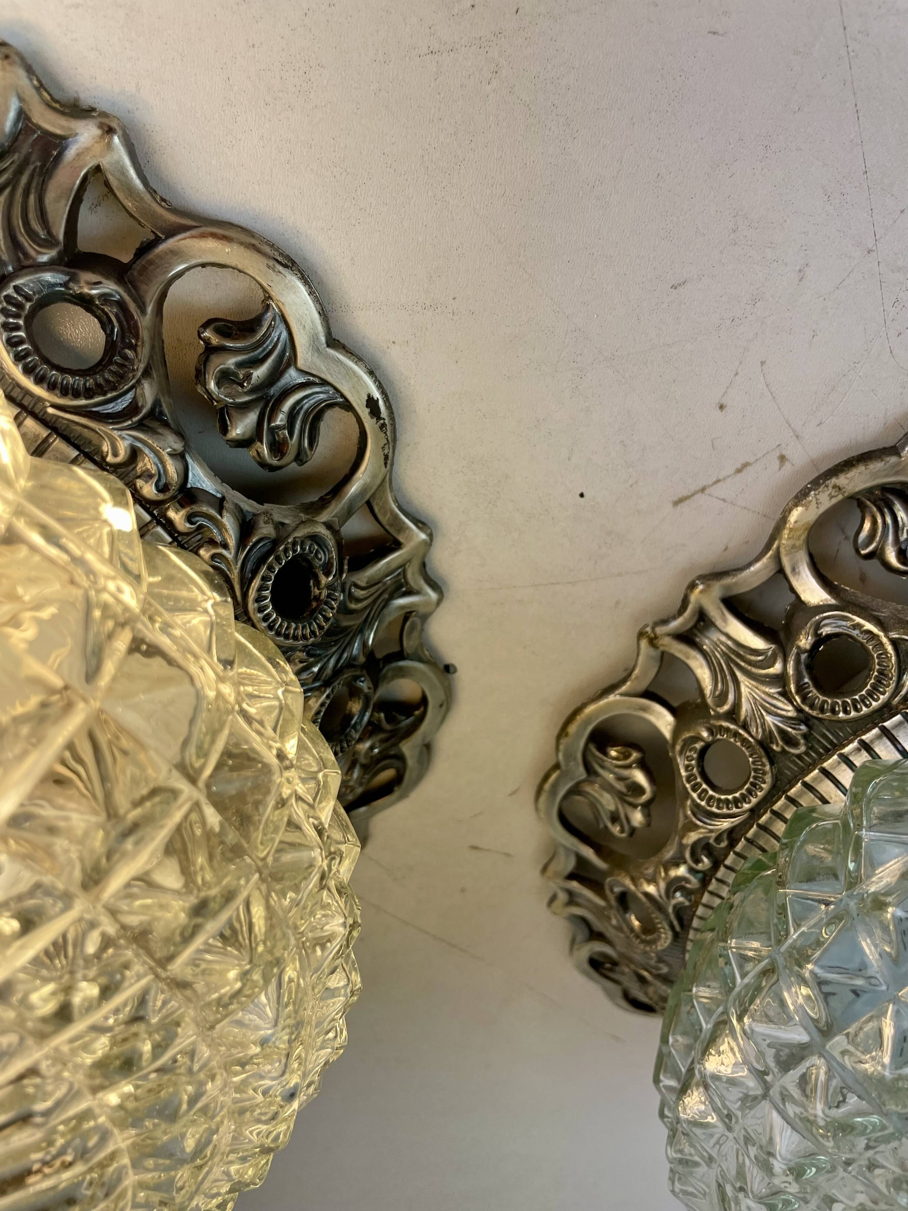 Ceiling Light Att. To Massive, Belgium, 1960s