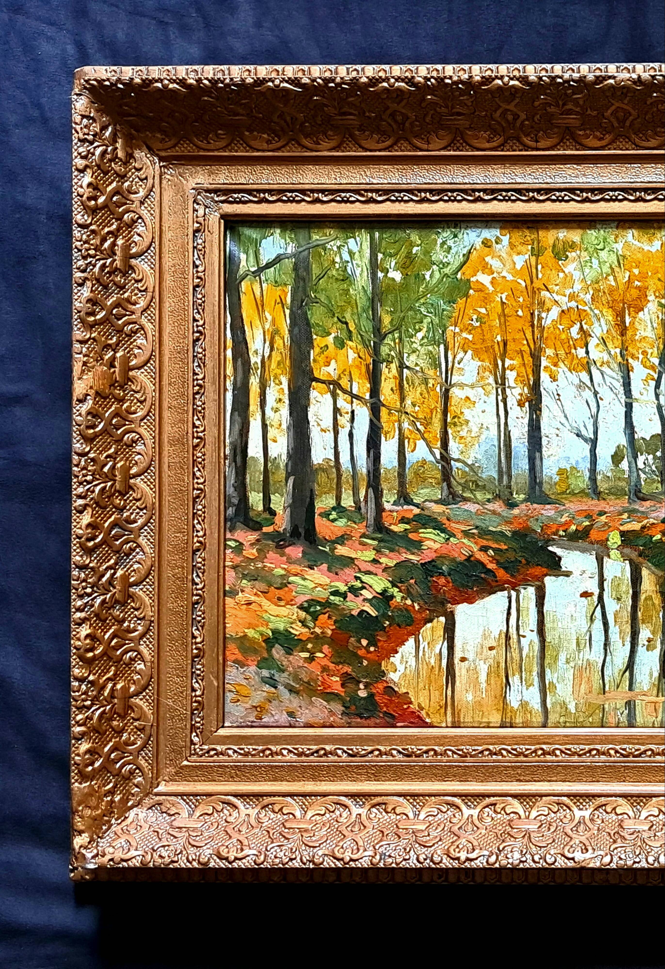 Post-Impressionist painting signed in Fauvism style - Russian School, 1924