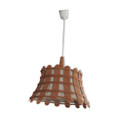 Rattan and wood suspension