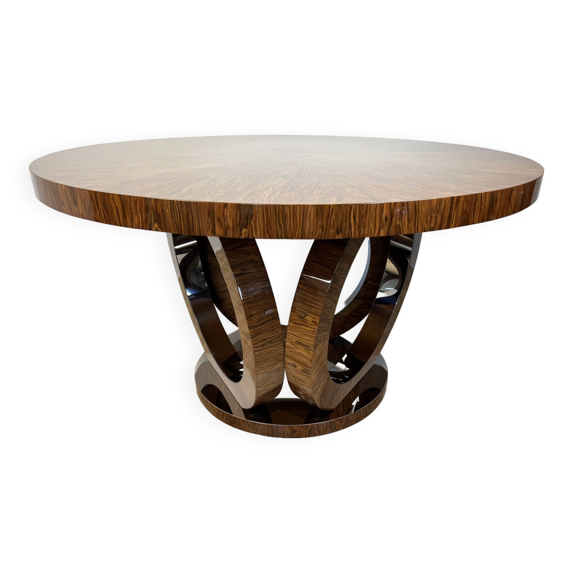 Art Deco style round table "Milano" - rosewood - Manufacturer of stylish furniture