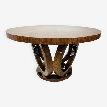 Table ronde de style Art Déco "Milano" - palissandre- Fabricant de meubles stylisés