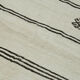 Hand-Knotted Turkish Unique 1970s 194 cm x 380 cm Beige Hemp Kilim Carpet