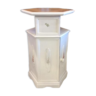 Table de chevet peinte