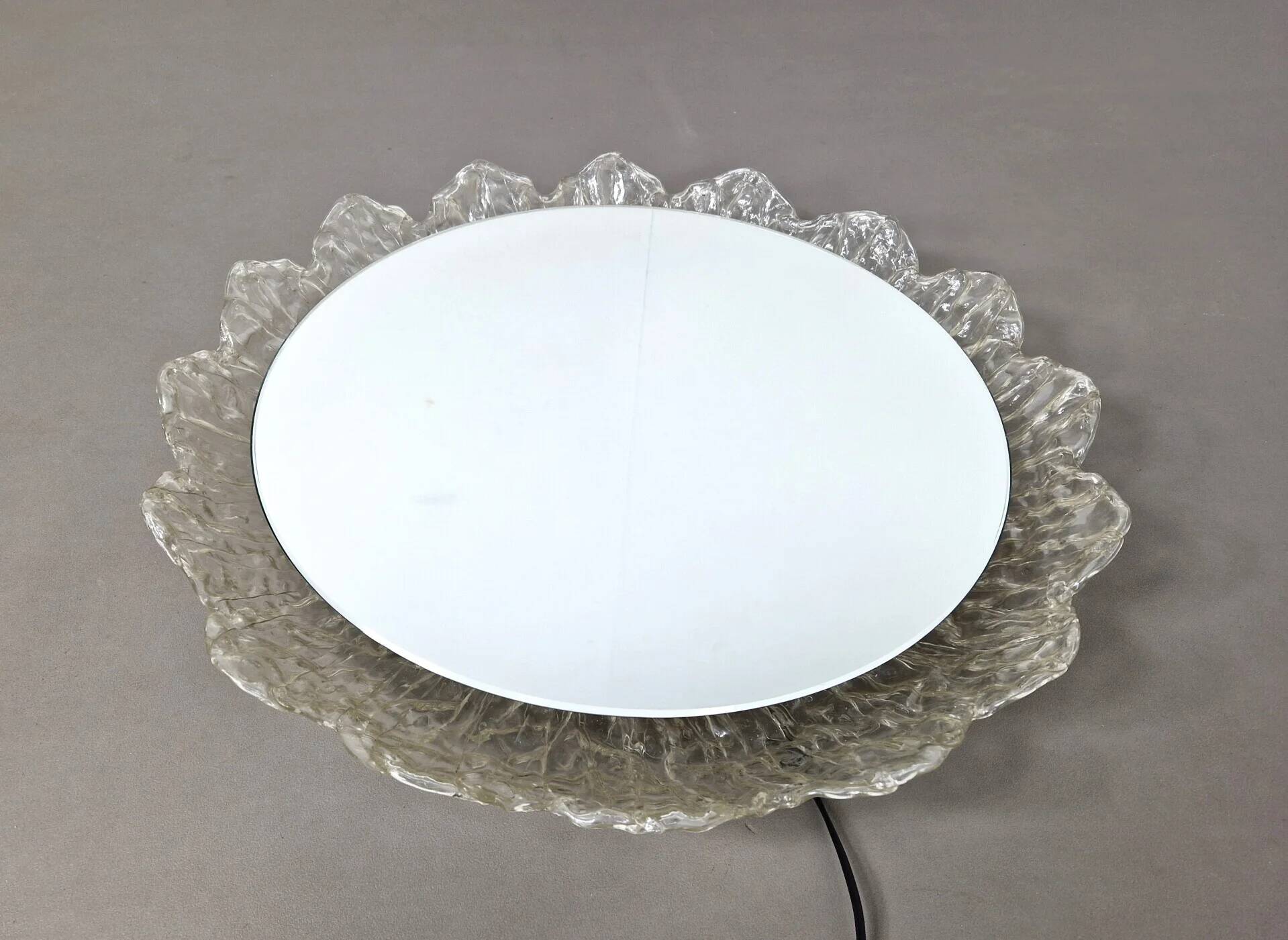 Vintage Schöninger wall mirror with lights | 1960s