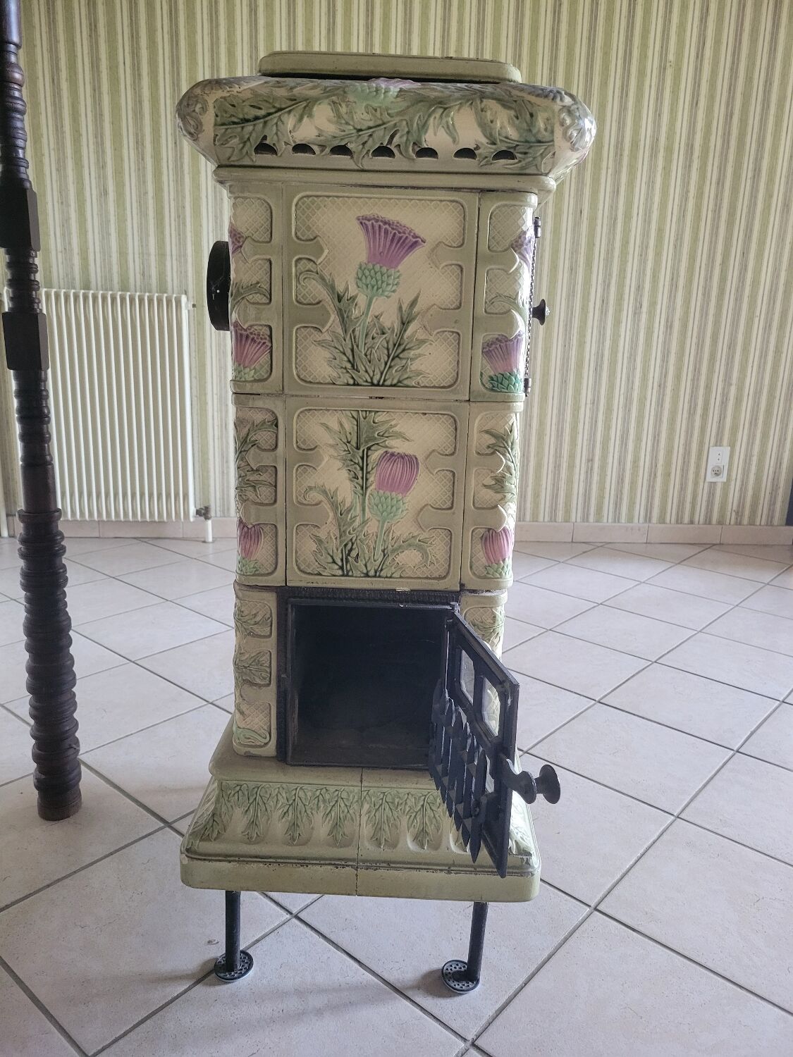 Ceramic wood stove
