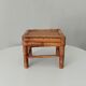 Tabouret ancien en bambou brûlé