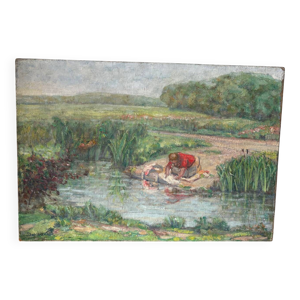 La lavandière signée