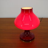 Red Allglass Table Lamp Designed by Stefan Tabery, 1960s.